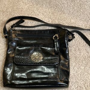 Black leather Giani Bernini purse
